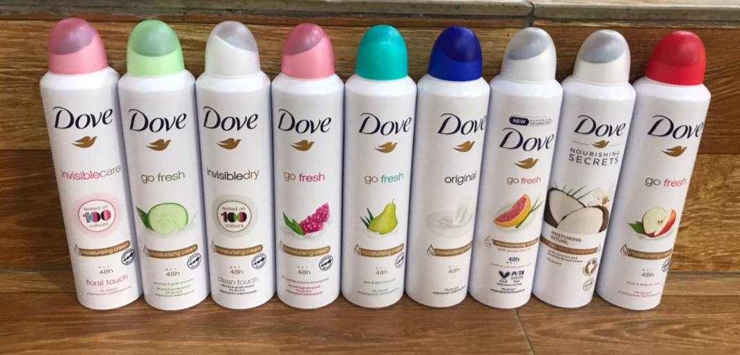 250ml Dove Anti perspirant body spray 