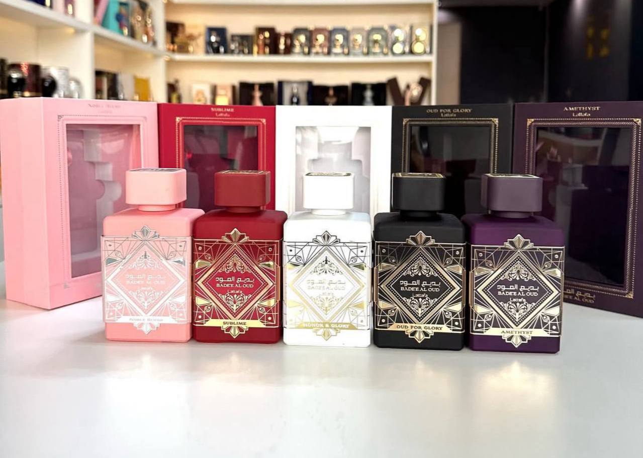Lattafa Bade’e Al OUD Perfumes, 100ml, Oud Oud for Glory, Amethyst, Honour and Glory, Sublime