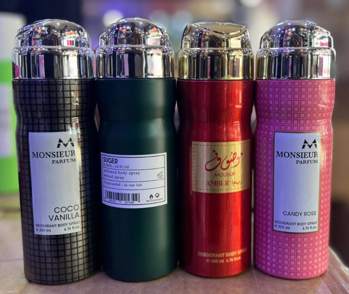 Monsieur/Suger/Mousuf Amber 200ml body spray 