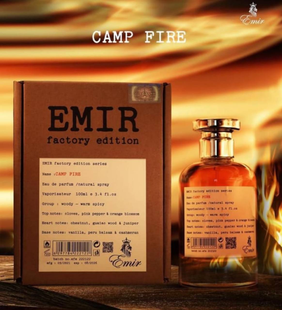 Emir factory edition Camp fire EDP 100ml perfume 