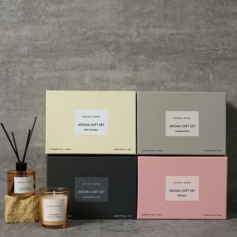 Aroma Home Scented Candle & Fragrance Diffuser Gift Set