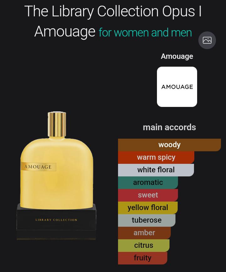 DESIGNER PERFUME OIL VERSION of The Library Collection Opus I Amouage
