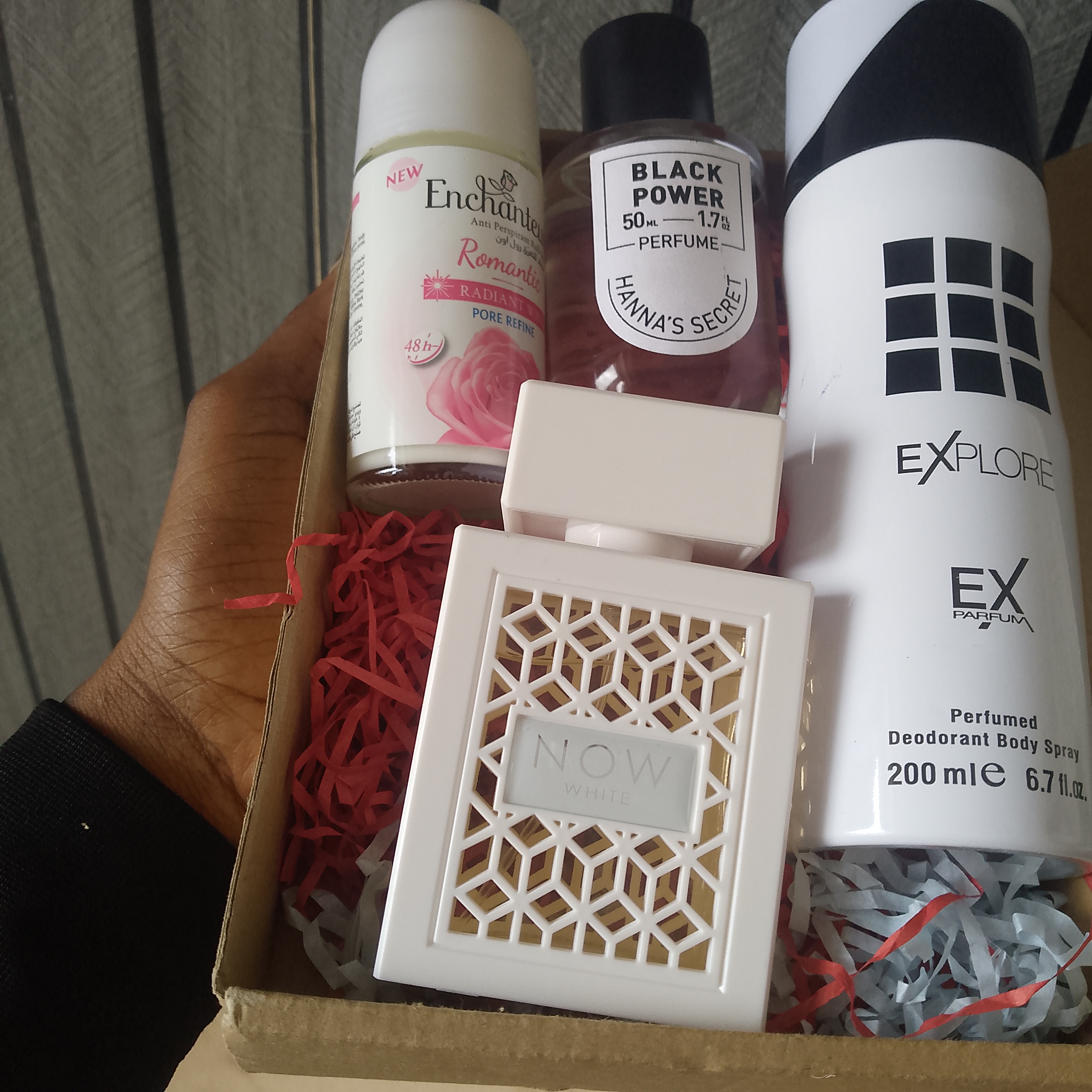  White Combo Perfume Gift set Box     