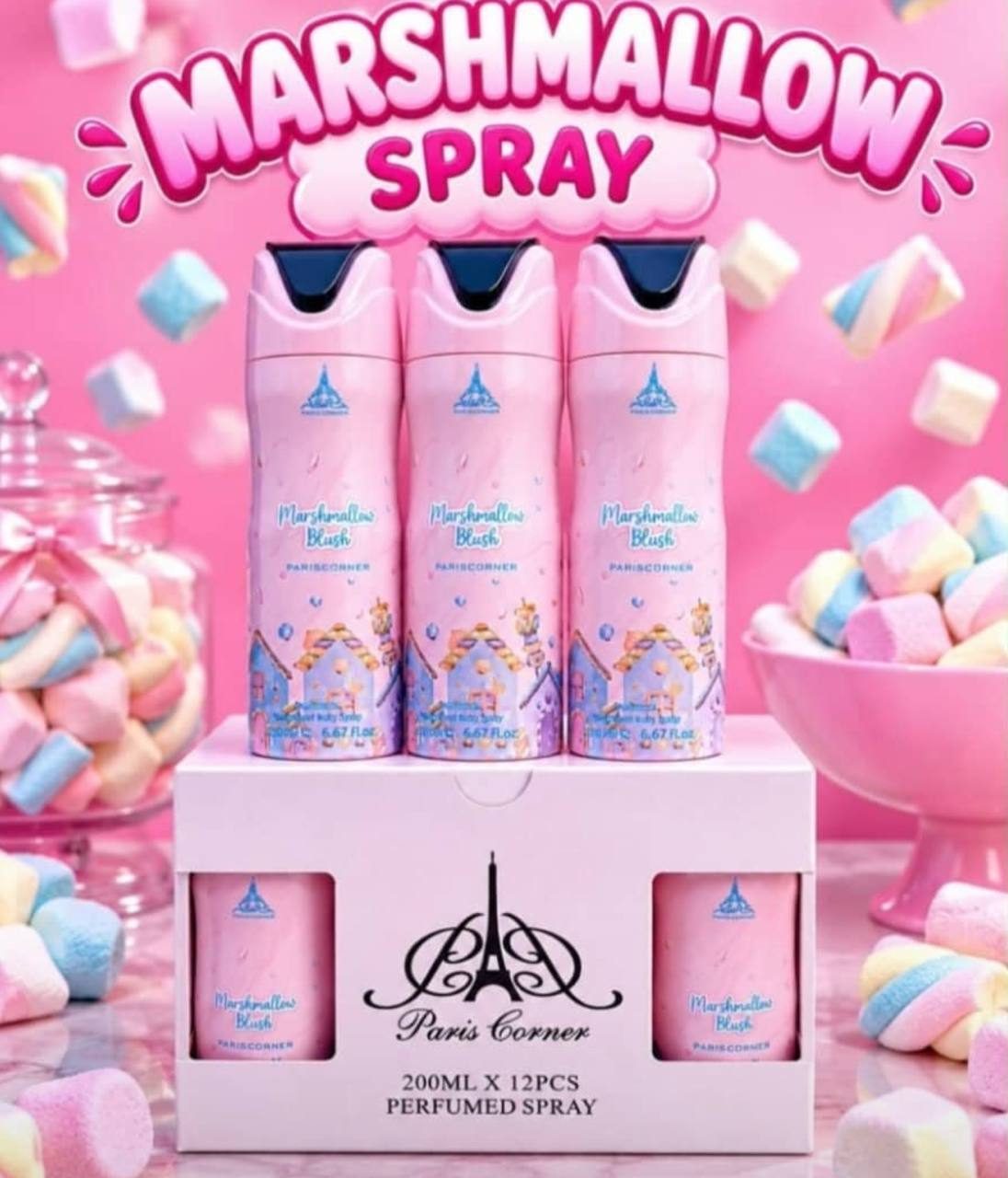 Marshmallow perfume body spray 200ml