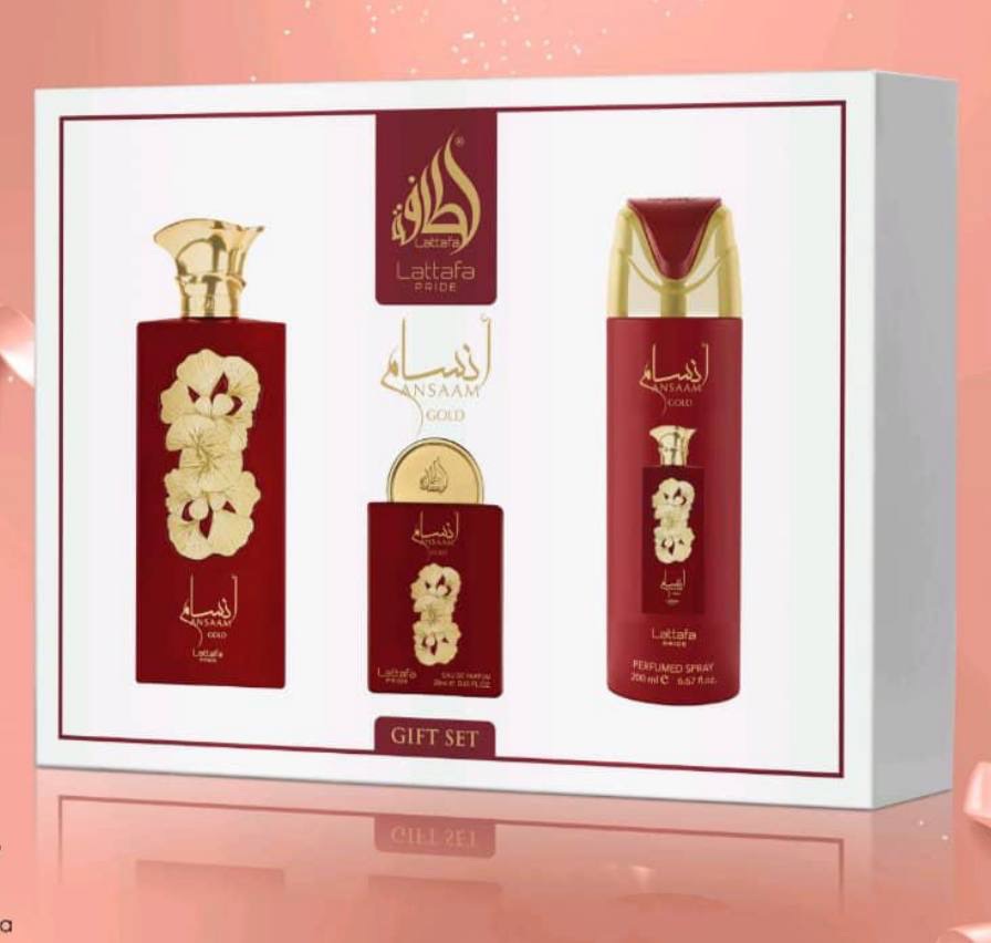 Lattafa Pride Ansaam Gold 3in1 Gift Set