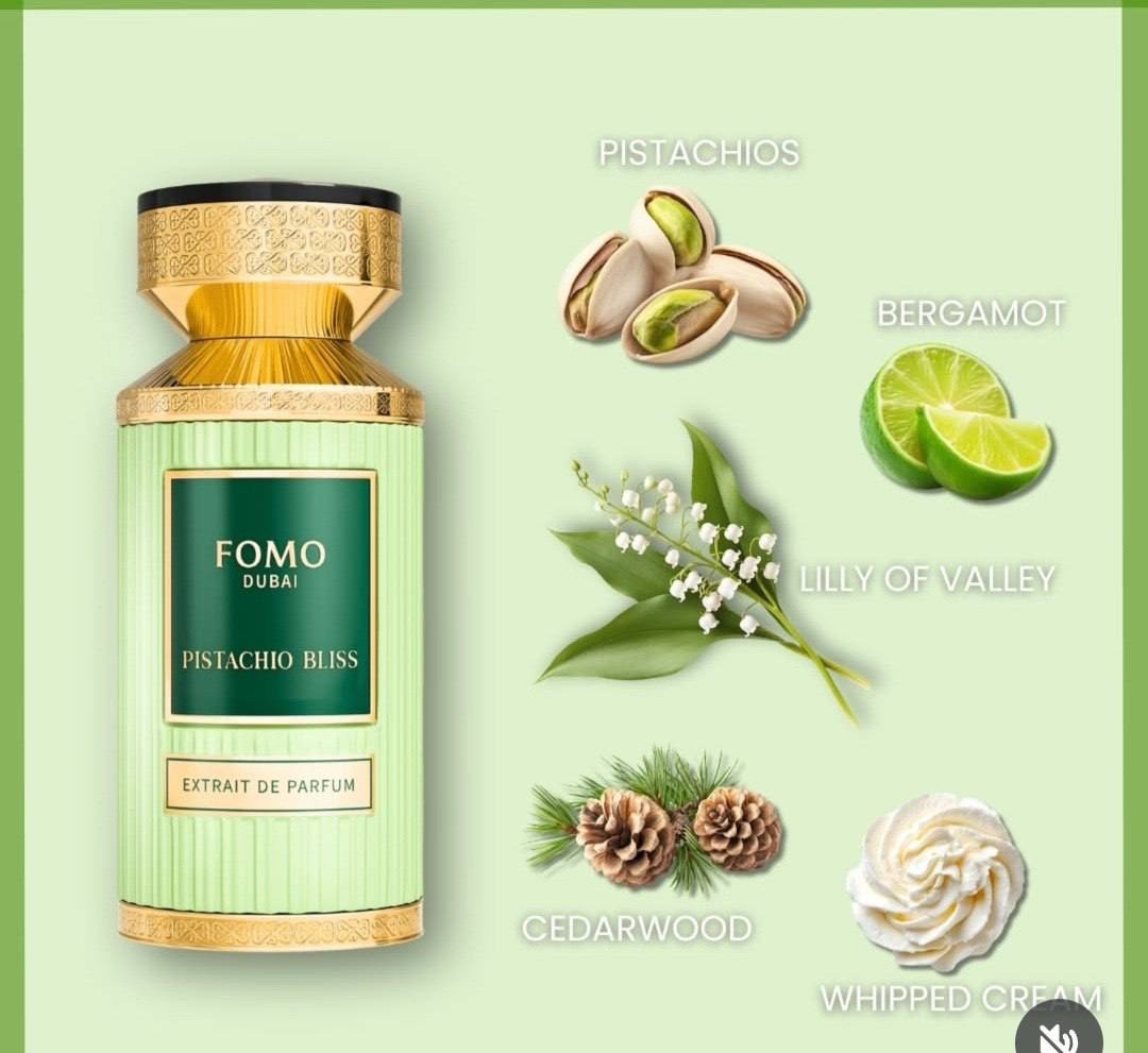 Fomo Dubai Pistachio Bliss perfume 100ml