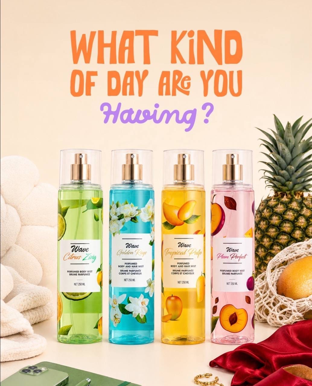 Wave perfumed Body mist 250ml