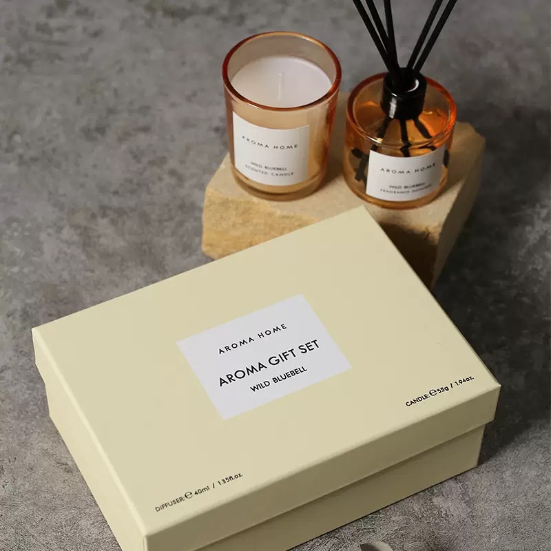 Aroma Home Scented Candle & Fragrance Diffuser Gift Set