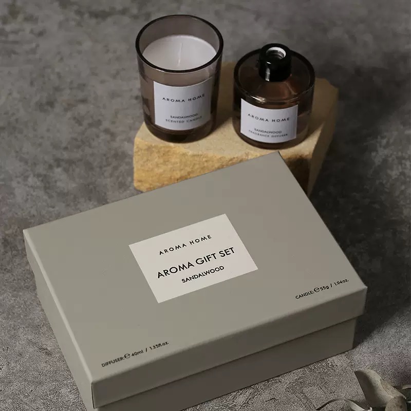 Aroma Home Scented Candle & Fragrance Diffuser Gift Set
